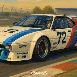 BMW M1 1978 – Plaque Métal Racing Circuit | Buckshot