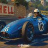 Bugatti Monoplace 1955 – Plaque Métal Racing | Buckshot