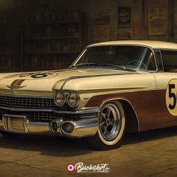 Cadillac Eldorado 1959 – Plaque Métal Garage Vintage | Buckshot