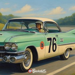 Cadillac Eldorado 1959 – Plaque Métal Racing Circuit | Buckshot
