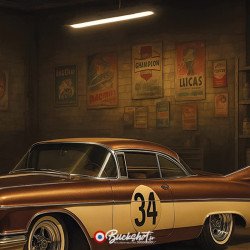Cadillac Eldorado 1959 – Plaque Métal Garage Vintage | Buckshot