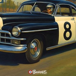 Cadillac Série 61 Le Mans 1950 – Plaque Métal Racing | Buckshot