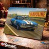 Plaque métallique publicitaire – Illustration Chevrolet Chevelle SS Coupé 1969 – Course sur circuit – Buckshot