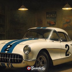 Chevrolet Corvette C1 – Plaque Métal Vintage | Buckshot
