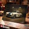 Plaque métallique publicitaire – Illustration Chevrolet Corvette C1 1956 – Garage Vintage – Buckshot