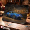 Plaque métallique publicitaire – Illustration Chevrolet Corvette Stingray 1969 – Garage Vintage – Buckshot