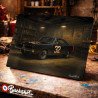 Plaque métallique publicitaire – Illustration Dodge Charger R/T 1969 – Garage Vintage – Buckshot
