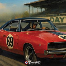 Dodge Charger R/T – Plaque Métal Racing | Buckshot