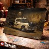 Plaque métallique publicitaire – Illustration Dodge Coronet 1950 – Garage Vintage – Buckshot