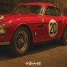 Plaque métallique publicitaire – Illustration Ferrari 340 America 1951 – Garage Vintage – Buckshot