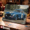 Plaque métallique publicitaire – Illustration Ferrari 340 America 1951 – Course sur circuit – Buckshot