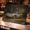 Plaque métallique publicitaire – Illustration Ferrari Dino 246 GTS 1974 – Garage Vintage – Buckshot