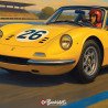 Ferrari Dino 246 GTS – Plaque Métal Racing | Buckshot