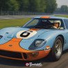 Ford GT40 – Plaque Métal Racing | Buckshot