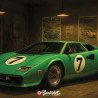 Lamborghini Countach – Plaque Métal Vintage | Buckshot