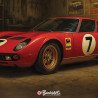 Lamborghini Miura SV – Plaque Métal Vintage | Buckshot