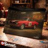 Plaque métallique publicitaire – Illustration Lancia Beta Coupé 1800 de 1974 – Garage Vintage – Buckshot