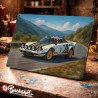Plaque métallique publicitaire – Illustration Lancia Stratos Coupé GT de 1974 – Racing Vintage – Buckshot