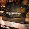 Plaque métallique publicitaire – Illustration Mercedes-Benz 300 SL de 1952 – Garage Vintage – Buckshot