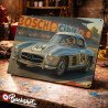 Plaque métallique publicitaire – Illustration Mercedes-Benz 300 SL de 1952 – Racing Vintage – Buckshot