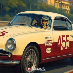 Plaque Métal Alfa Romeo 1900 CSS Berlinetta | Buckshot