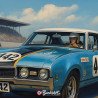 Plaque métal Oldsmobile 442 1968 Racing | Buckshot