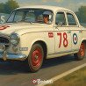 Plaque métal Peugeot 403 1960 Racing | Buckshot