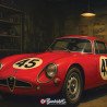 Plaque Métal Alfa Romeo Giulia TZ 1964 Garage | Buckshot