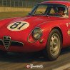 Plaque Métal Alfa Romeo Giulia TZ 1964 Racing | Buckshot