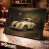 Plaque métallique publicitaire – Illustration Porsche 356 Coupé de 1952 – Garage Vintage – Buckshot