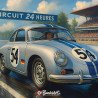 Plaque métal Porsche 356 Coupé 1952 Racing | Buckshot