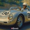 Plaque métal Porsche 550 Spyder 1957 Racing | Buckshot