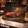 Plaque métallique publicitaire – Illustration Porsche 904 Carrera GTS de 1963 – Garage Vintage – Buckshot
