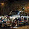 Plaque métal Porsche 911 Carrera RSR 1973 Vintage | Buckshot