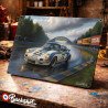 Plaque métallique publicitaire – Illustration Porsche 911 de 1973 – Racing Vintage – Buckshot