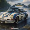Plaque métal Porsche 911 1973 Racing | Buckshot