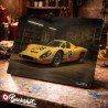Plaque métallique publicitaire – Illustration Porsche 917 de 1971 – Garage Vintage – Buckshot
