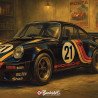 Plaque métal Porsche 930 Groupe 4 1975 Vintage | Buckshot