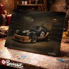 Plaque métallique publicitaire – Illustration Porsche 930 Groupe 4 de 1975 – Garage Vintage – Buckshot