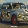 Plaque métal Renault 4CV Le Mans 1950 Racing | Buckshot