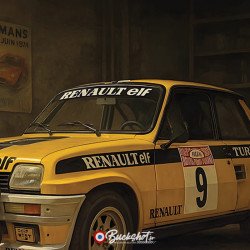 Plaque métal Renault 5 Turbo 1980 Vintage | Buckshot
