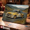 Plaque métallique publicitaire – Illustration Renault 5 Turbo de 1980 – Racing Vintage – Buckshot