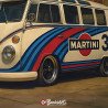 Plaque métal Volkswagen Combi T2 1955 Vintage | Buckshot