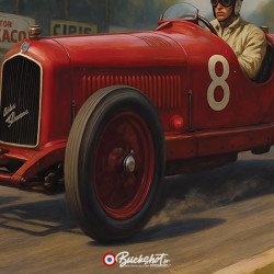 Plaque Métal Alfa Romeo P2 1929 Racing Circuit | Buckshot