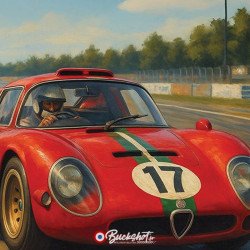 Alfa Romeo Giulia TZ2 1969 – Plaque Métal Racing | Buckshot