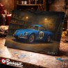 Plaque métallique publicitaire – Illustration Alpine A110 1962 – Garage Vintage – Buckshot